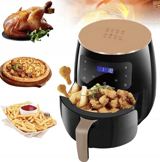 Tolygaus kepimo didelės talpos 6, 5 L  karšto oro gruzdintuvė GW-8063